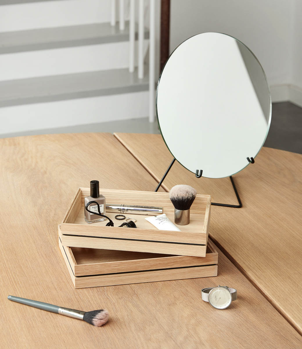 MOEBE MIRROE BLACK φ20cm MIRROR Ø 20cm | MOEBE at Norh Sea Design online and real Shop