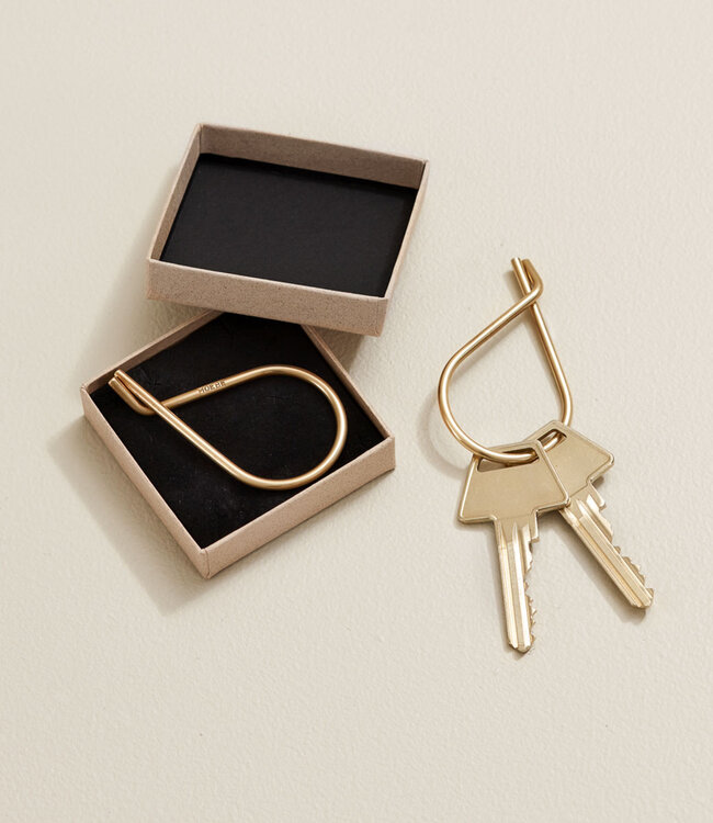Moebe Key Ring Brass
