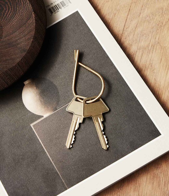 Moebe Key Ring Brass