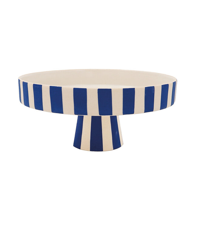 Oyoy Living Toppu Tray Small Blue and White