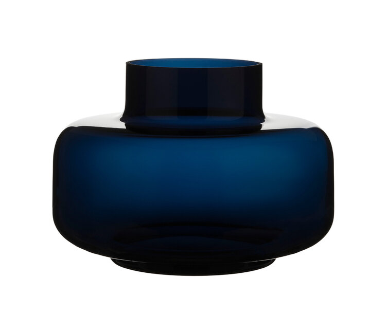 ちさき様専用 マリメッコ urna glass vase ダークブルー 【公式通販】