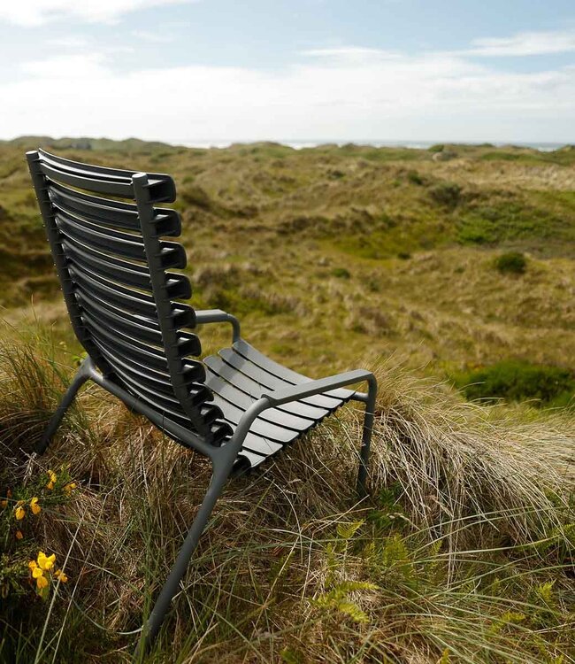 Houe Showmodel  ReClips Lounge Chair and footstool black