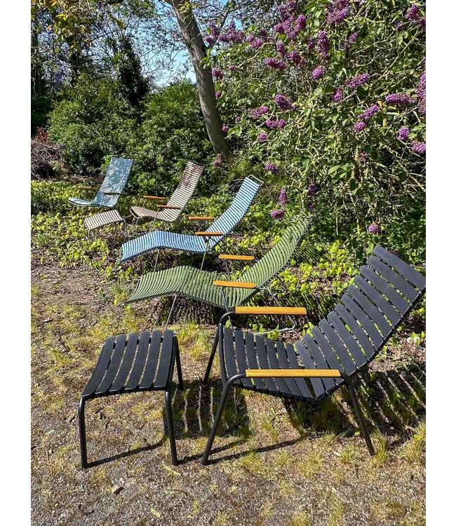 Houe Showmodel  ReClips Lounge Chair and footstool black