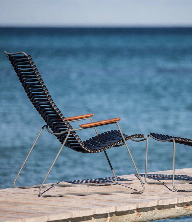Houe Click Lounge Chair Tuinstoel en Voetenbank Uitverkoop