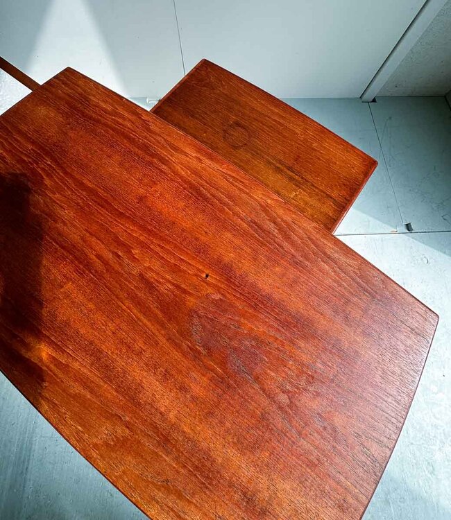 Vintage Teak Coffee Table with pull out tray