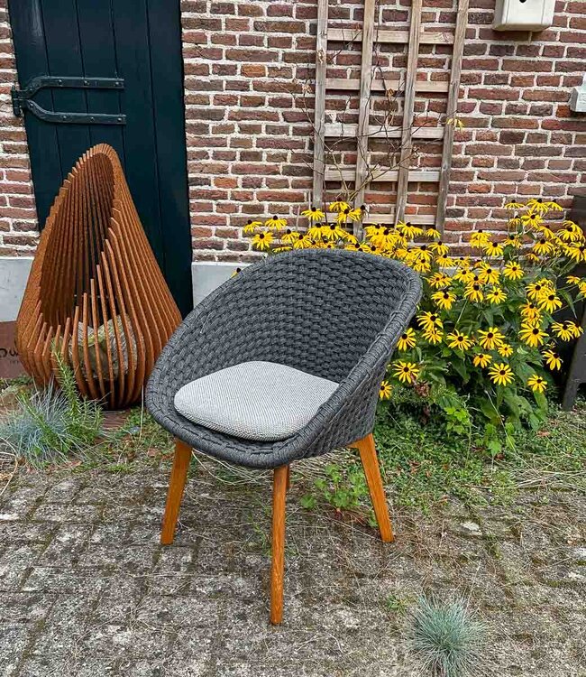 Cane-Line Showroom model Peacock Tuinstoel teak met kussen