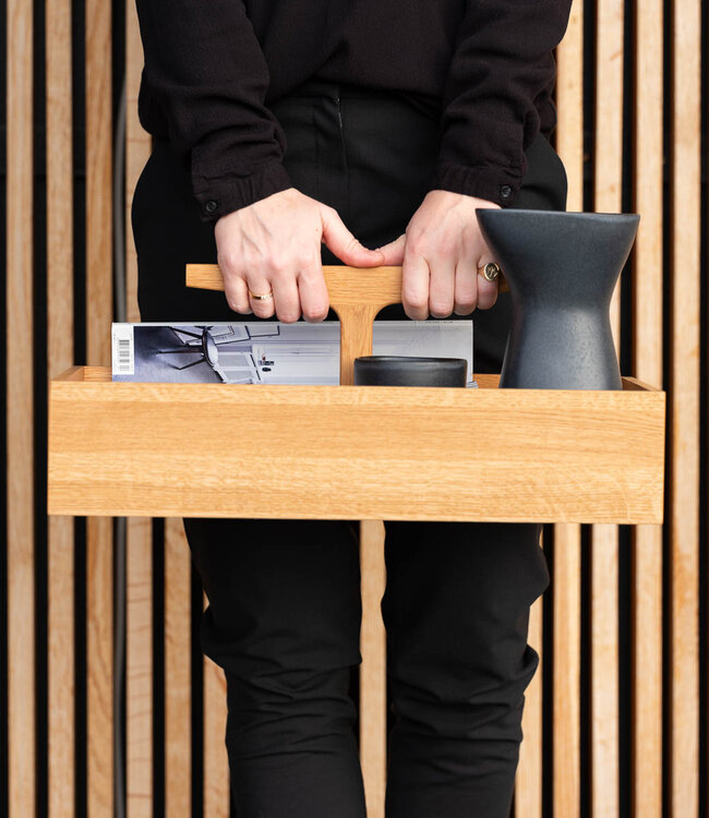 Ro Collection Tool Box Low Oak | Ro Collection