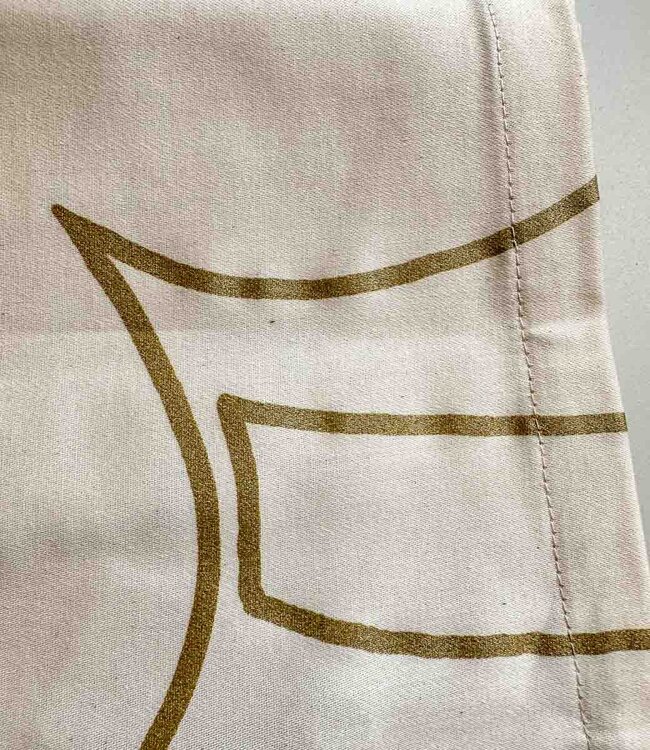 Marimekko Piirto Unikko Tafelkleed Goud 135x250