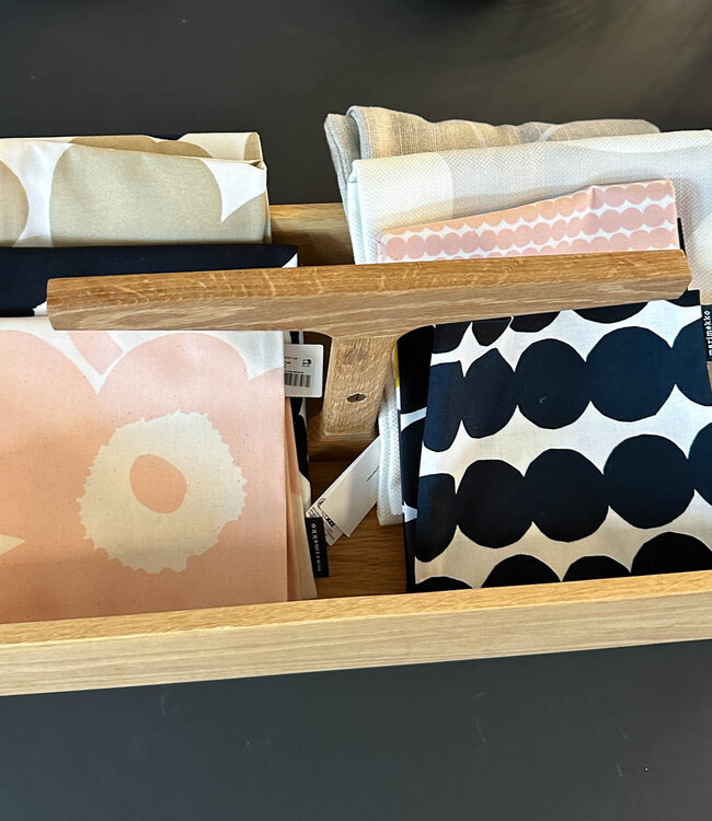 Marimekko Pieni Unikko Peach Throw Pillow cover