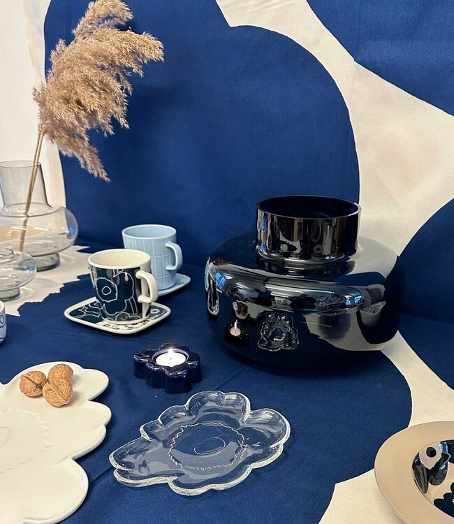 Marimekko Urna Vase Dark Blue Ø 30 cm