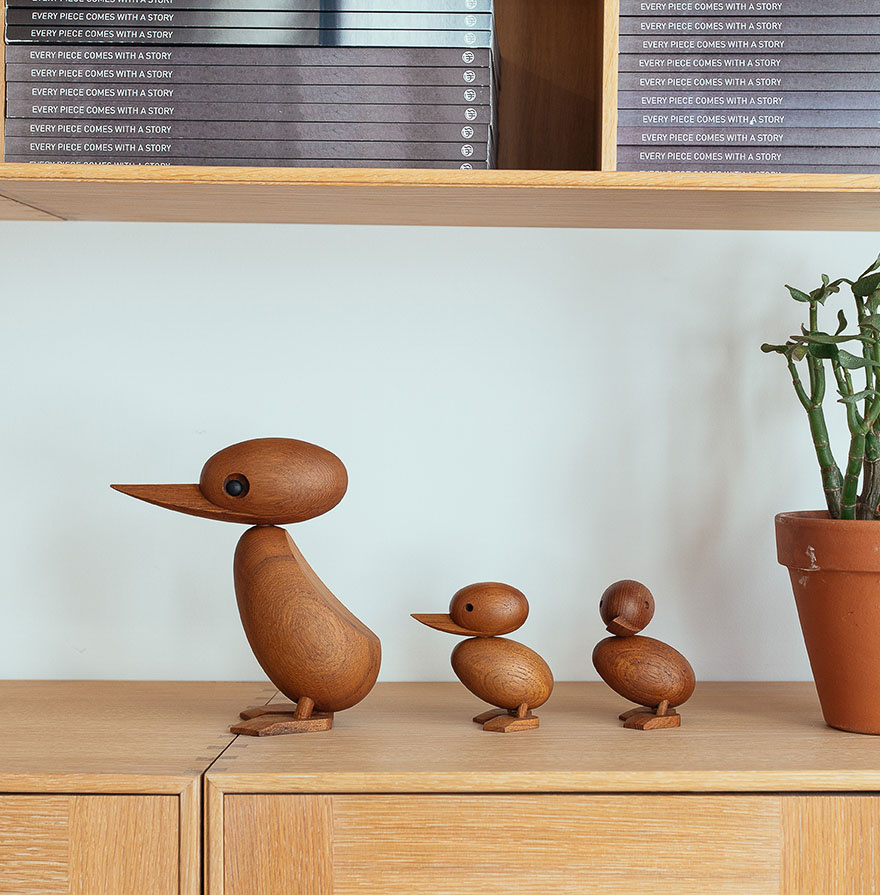 Teak wood Duckling by Architectmade at North Sea Design