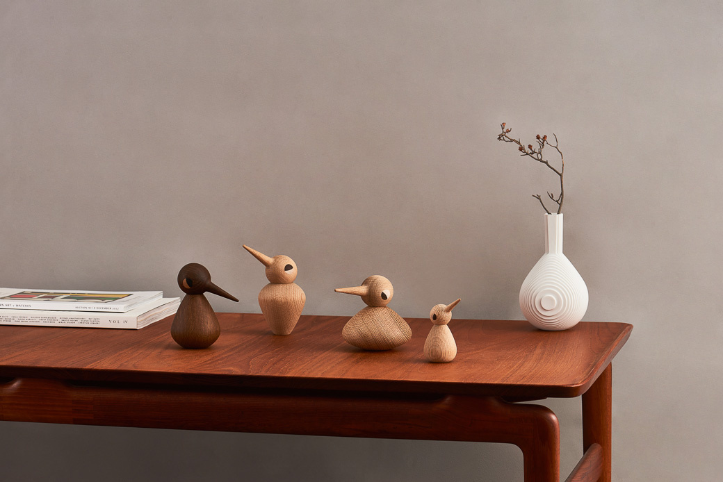 Oak wooden Bird Chubby van Architectmade at North Sea Design