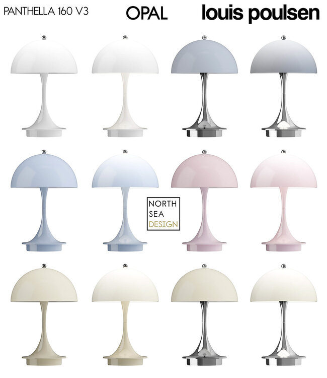 Louis Poulsen Panthella 160 Table Lamp Opal, Transparent Shade