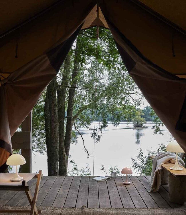 Louis Poulsen Panthella 160 Tafellamp Opal, Transparante Kap