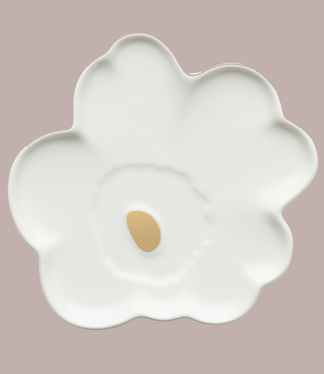 Marimekko 2 Unikko Bloem borden, 13 cm in giftbox