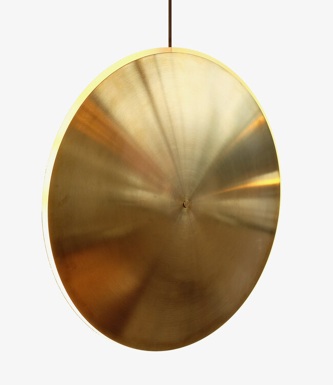 Chrona Brass DISH Pendant Show model