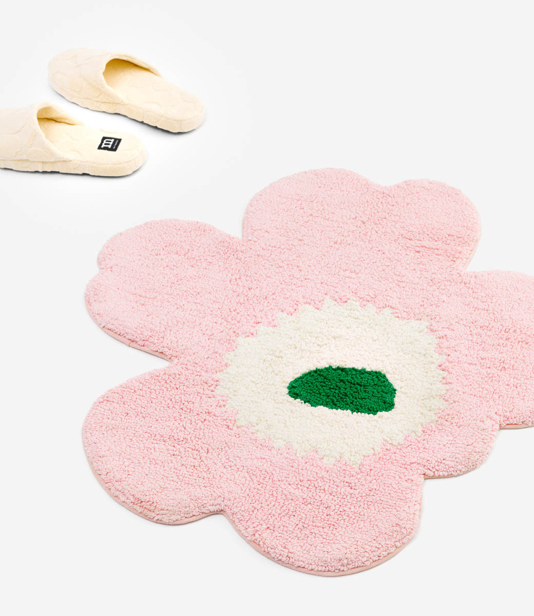 Unikko flower bath mat pink from Marimekko at North Sea Design
