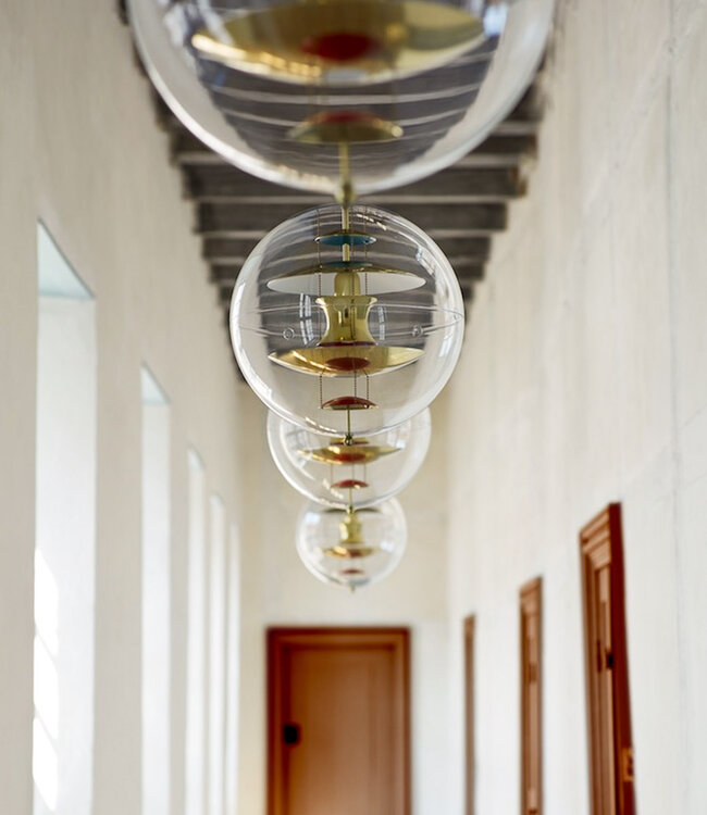 Verpan VP Globe Brass Pendant Lamp | Verner Panton