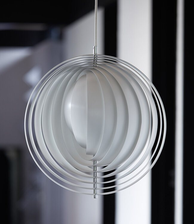 Verpan Moon White Lamp  Ø34 or Ø44,5 cm