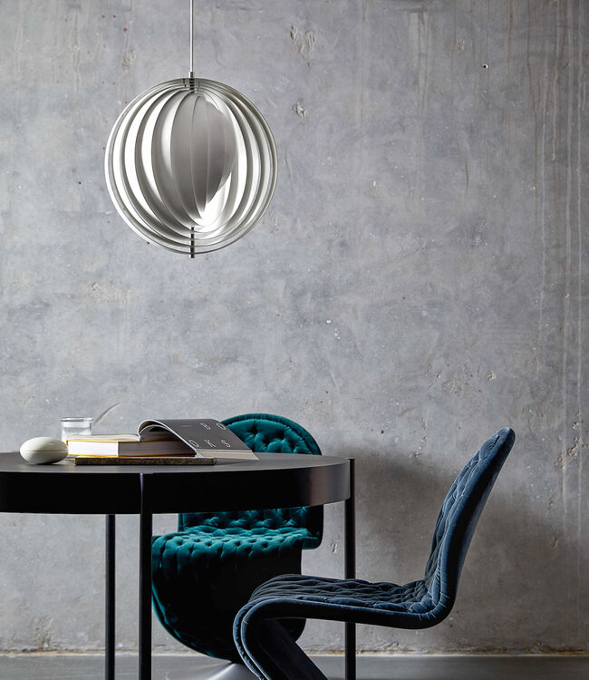 Verpan Moon White Lamp  Ø34 or Ø44,5 cm