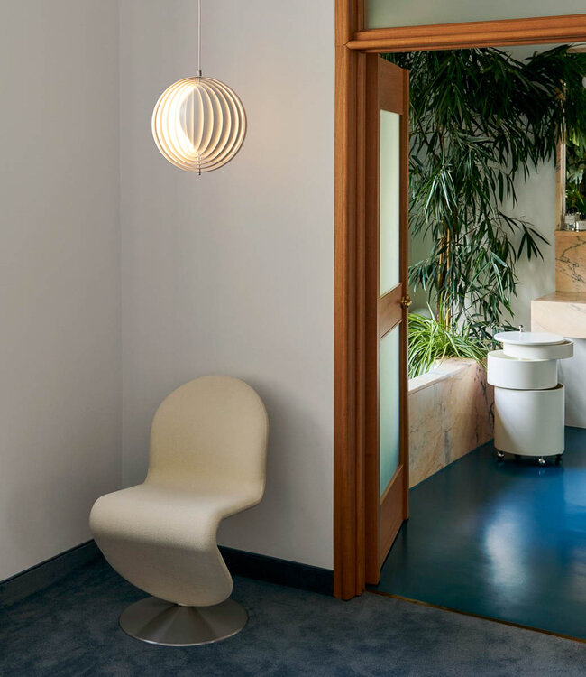 Verpan Moon White Lamp  Ø34 or Ø44,5 cm