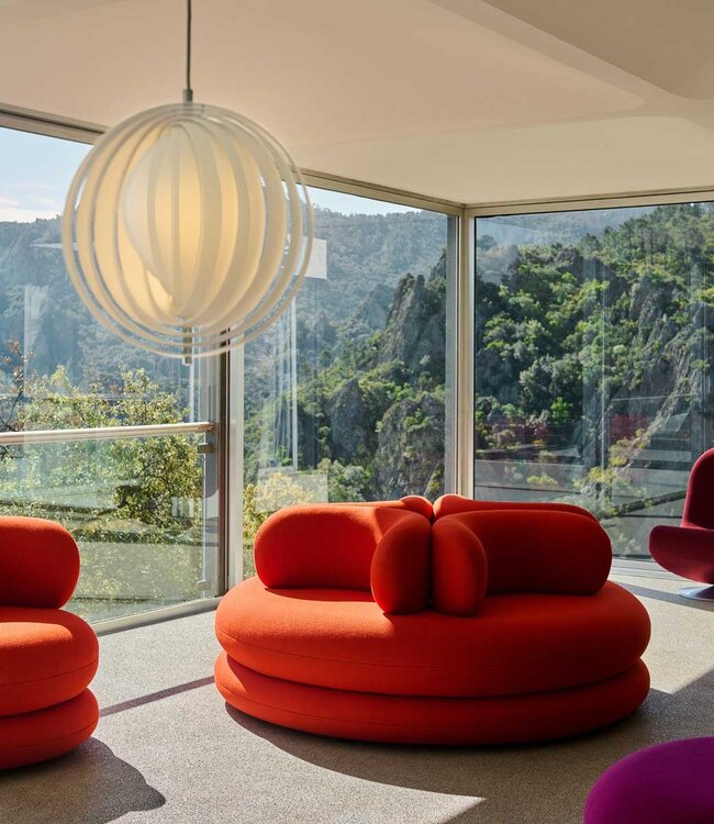 Verpan Panton Hanglamp Moon Opal Ø34