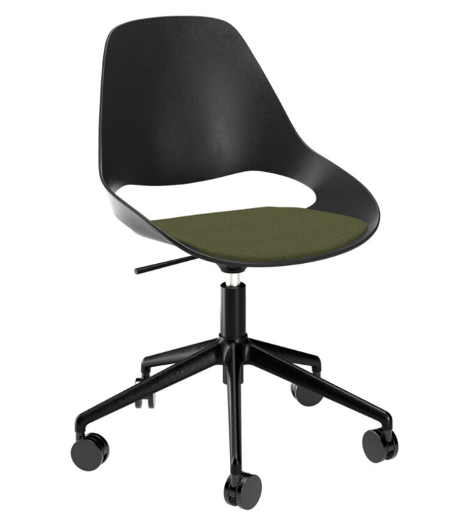 Houe Falk Swivel Dining Chair with castors
