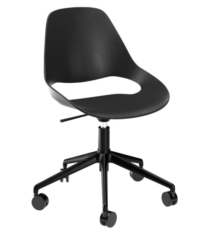 Houe Falk Swivel Dining Chair with castors