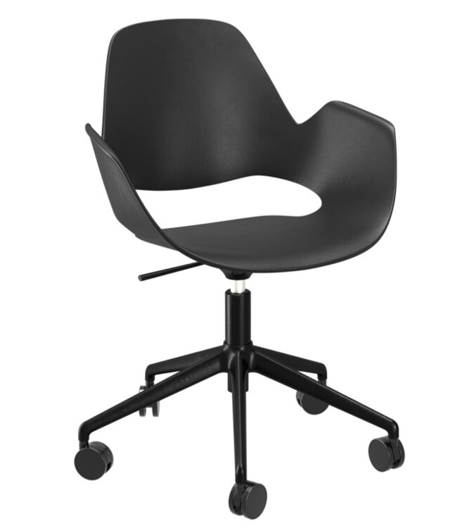 Houe Falk draaibare stoel met wieltjes