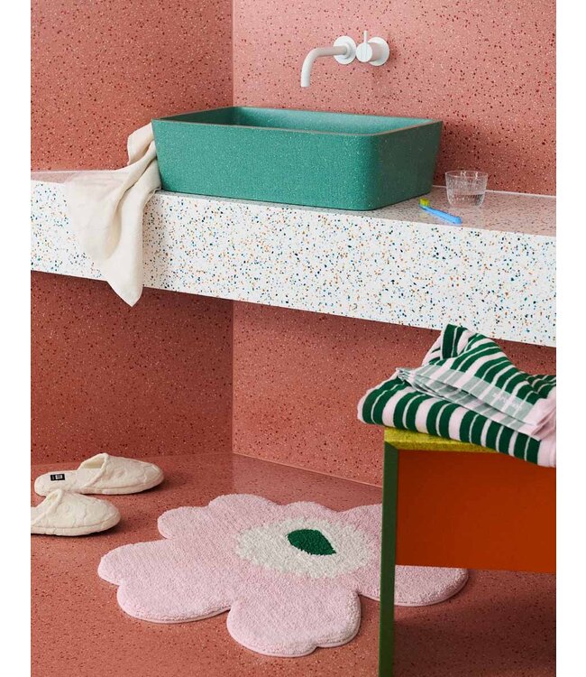 Marimekko Bathroom Carpet Unikko Pink