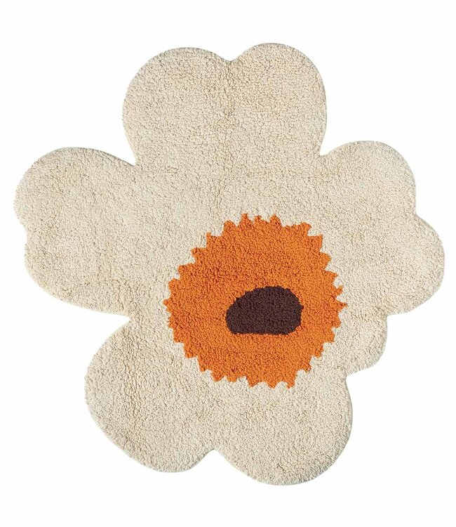 Marimekko Bathroom Carpet Unikko Orange
