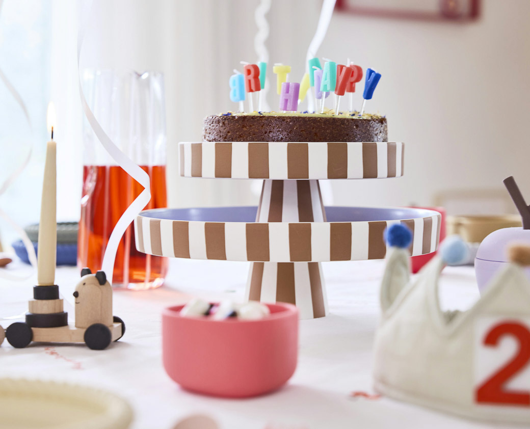 Oyoy Living Toppu Tray Small Caramel Lavender at North Sea Design