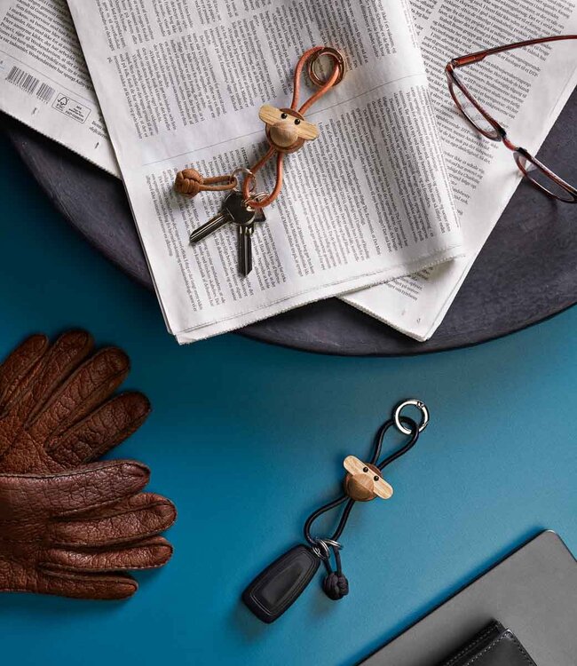 Kay Bojesen Wooden Keychain Monkey Natural