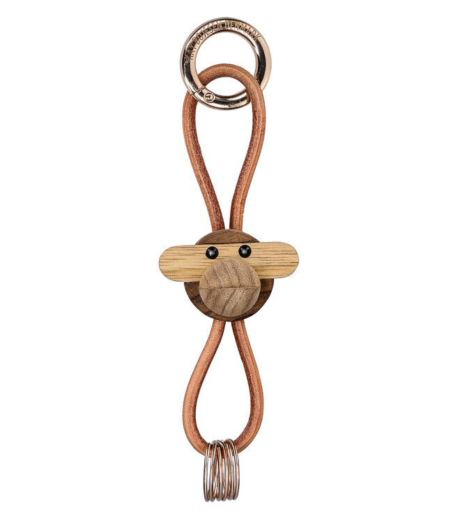 Kay Bojesen Wooden Keychain Monkey Natural