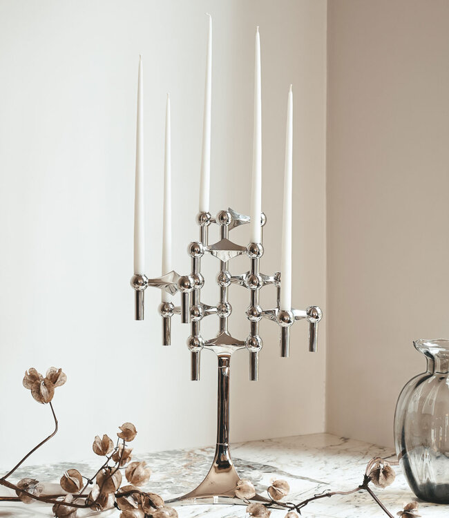 Stoff Nagel White Taper Candles by Ester & Erik