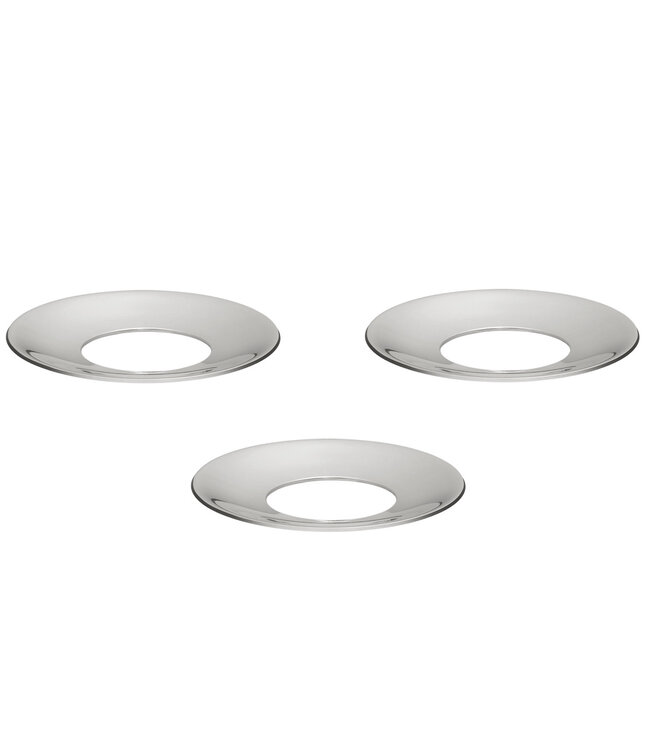 Stoff Nagel 3-pack Candle Holder Cuff Chrome