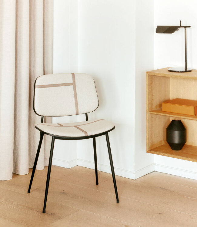 Fredericia Søborg Metal Chair with upholstery