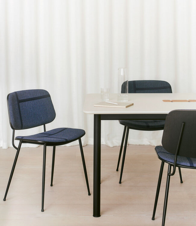 Fredericia Søborg Metal Chair with upholstery
