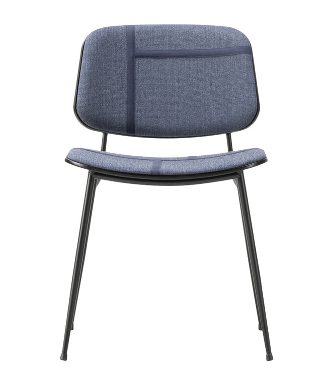 Fredericia Søborg Metal Chair with upholstery