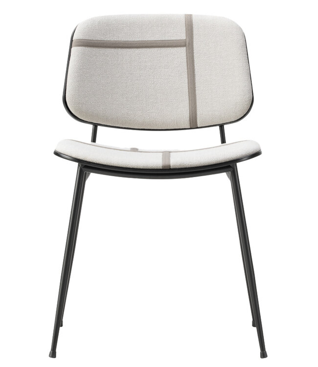 Fredericia Søborg Metal Chair with upholstery