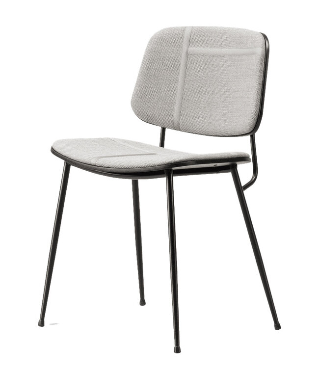 Fredericia Søborg Metal Chair with upholstery