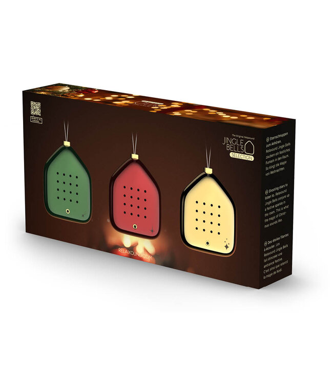 Relaxound 3 Jingle Bells Christmas Ornaments with Sound