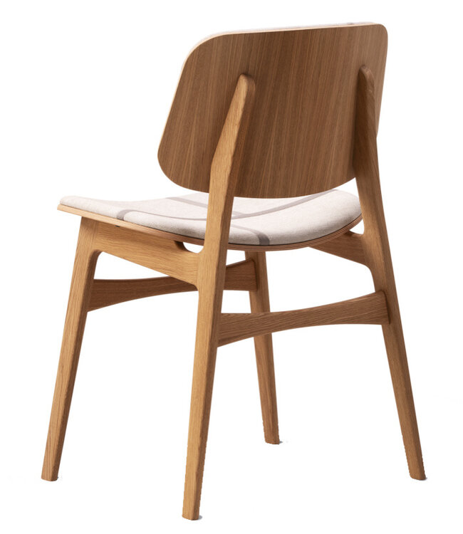 Fredericia Søborg Wood base Chair with upholstery