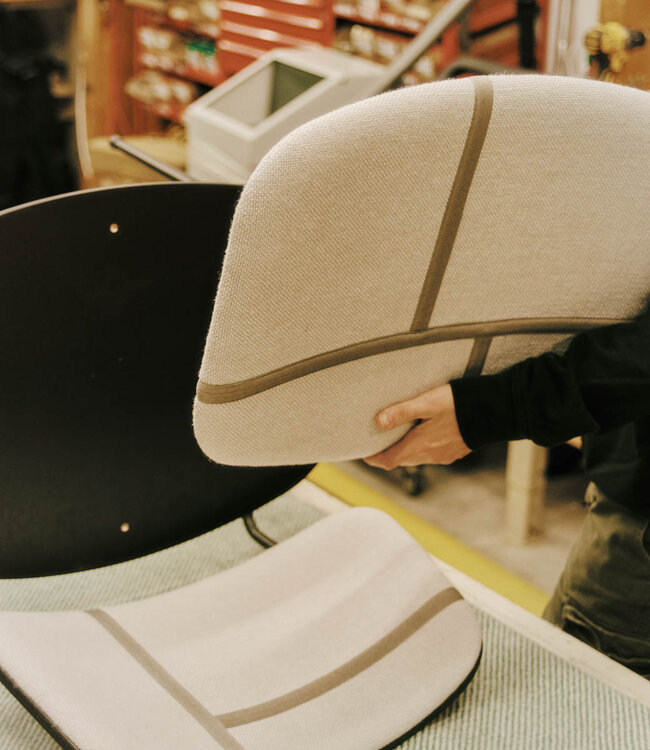 Fredericia Søborg Wood base Chair with upholstery