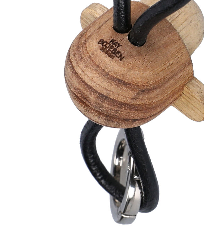 Kay Bojesen Wooden Keychain Monkey Black/silver