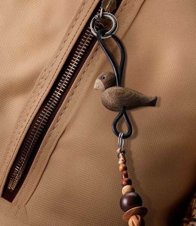 Kay Bojesen Wooden Keychain Bird Black / Silver