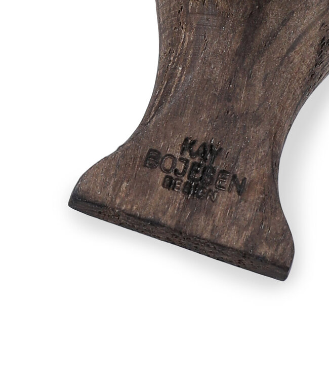 Kay Bojesen Wooden Keychain Bird Black / Silver