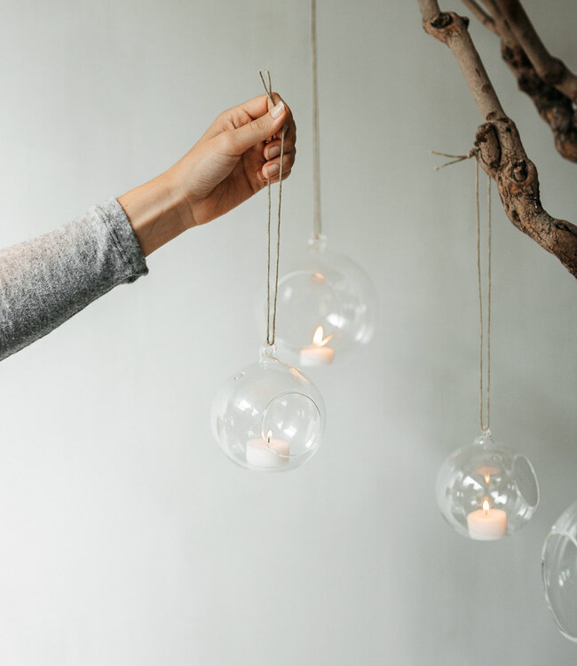 Marimekko Leeff glass Christmas ball for decoration and tea light 10cm