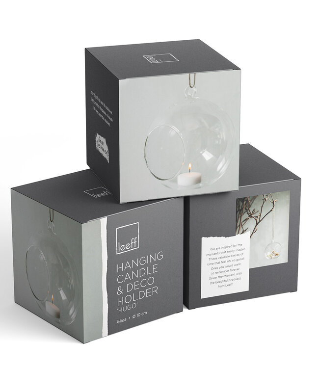 Marimekko Leeff glass Christmas ball for decoration and tea light 10cm