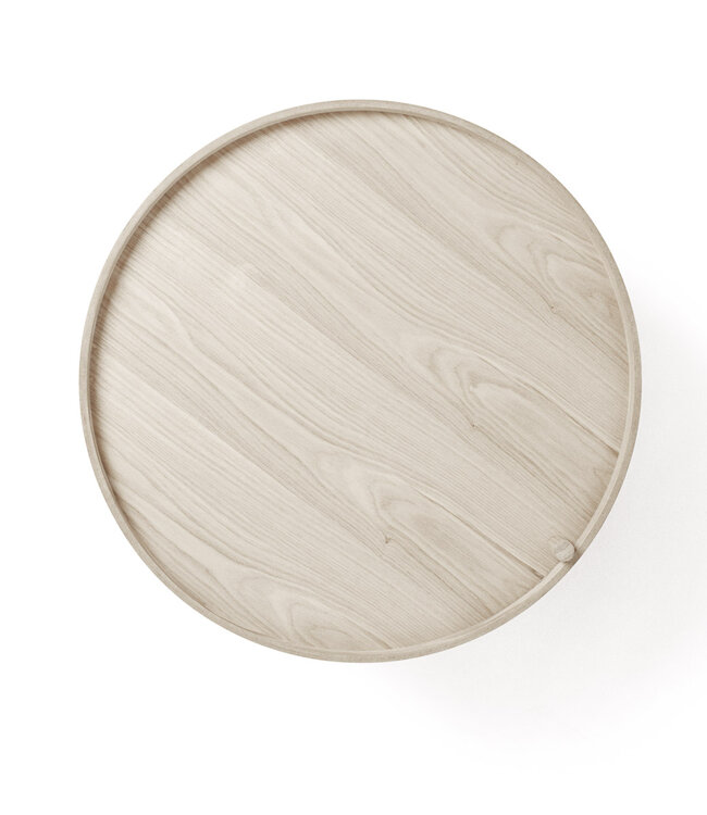 Audo Copenhagen Turning Table | Eiken en Zwart Chroom